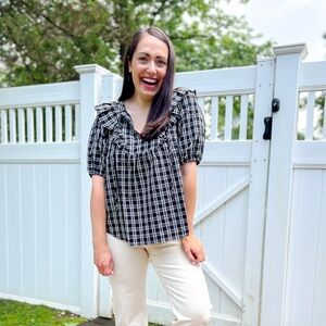 Loft plaid blouse